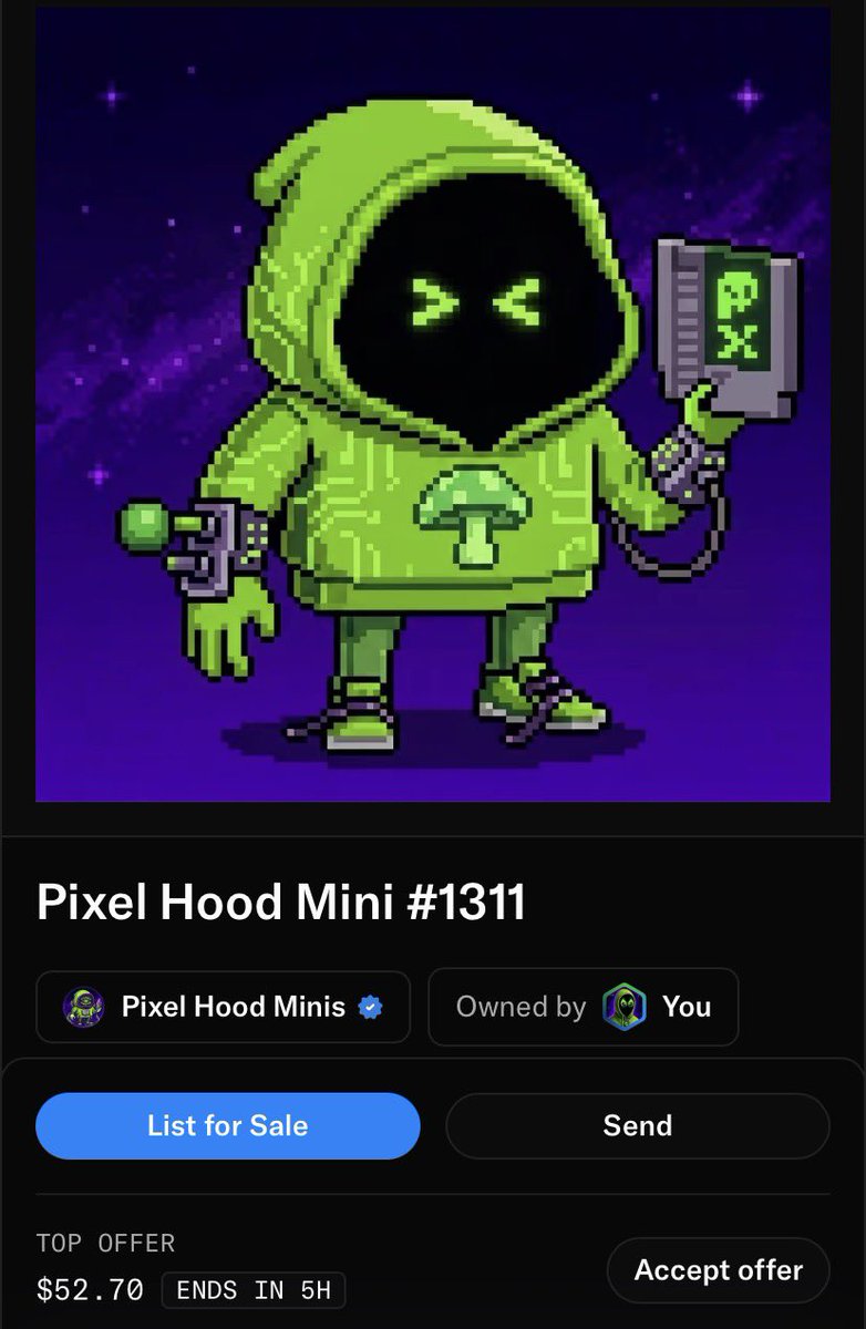 RealCashpig's tweet photo. Pixel Hood Mini giveaway! 

Repost this &amp; the space. 
Tag 2 friends for luck. 

Drop your wallet https://t.co/OBu9oiUh2B