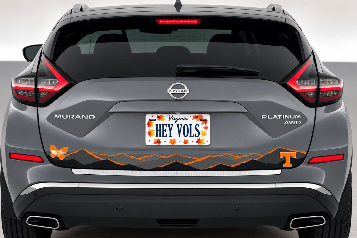 UndefeatedVol's tweet photo. Since we're all here, gonna post this again!
I BOUGHT A NEW CAR!!!
(It will be here Tuesday 😭)
And I need the decal above my bumper made. Any of y'all out there decal makers?! #GBO! #VolTwitter Help me!
I've had the HEY VOLS tag for about 16 years across 3 vehicles. Change tags or nah?