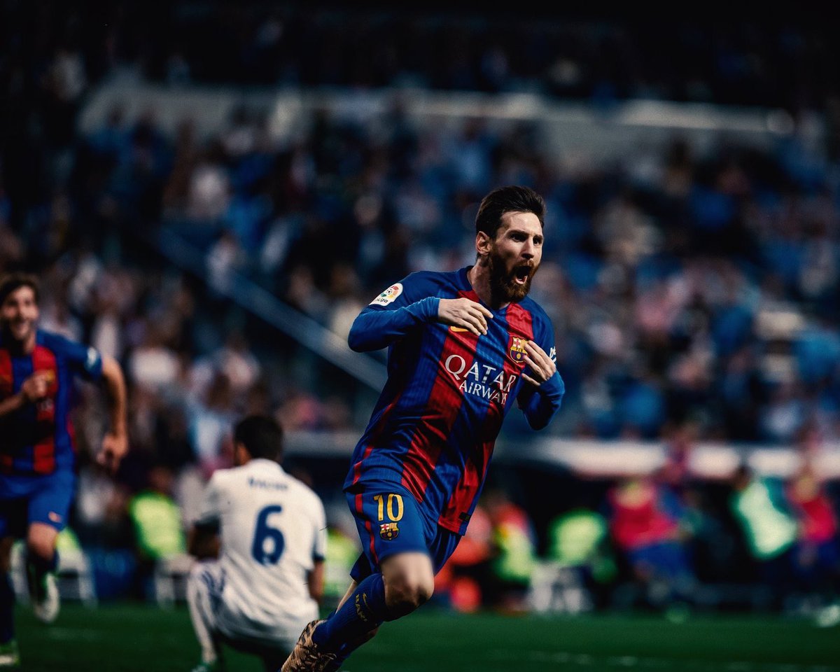 Barca_Archive's tweet photo. This wasn’t just a winning goal. It was Messi reminding Madrid exactly who they were dealing with. https://t.co/VghcTb8Gum