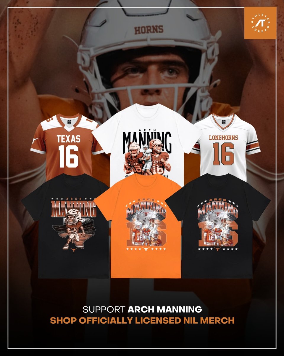 TexasThreadsNIL's tweet photo. 🤘 ARCH MANNING AND THE HORNS ARE READY! 🏈🧡

1,295 YARDS. 11 TOUCHDOWNS. 💥

Texas hosts No. 7 Ole Miss in a primetime showdown in Austin, with Arch Manning vs. Trinidad Chambliss under the lights! 💪 Can the Longhorns bounce back at home? 👀

https://t.co/3qJBsaosqY https://t.co/5rH4csvlzC