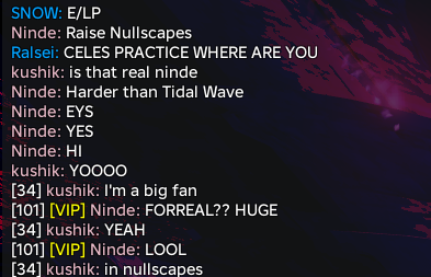 _Ninde's tweet photo. I GOT RECOGNIZED IN NULLSCAPE PATCH 5.1!
#Nullscape https://t.co/Ufj406BKzz