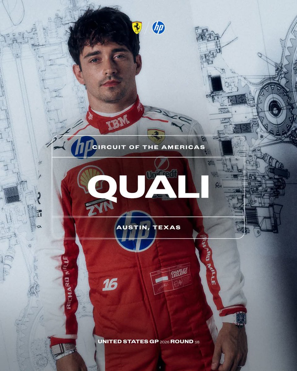 micke_mh's tweet photo. Time for Formula1 QUALI United States Grand Prix, Circuit of The Americas (COTA) Austin, TEXAS. USA 🇺🇸 Scuderia Ferrari HP #ForzaFerrari 🇮🇹🏎🇲🇨🏎️🇬🇧 SF-26 #SF26 #essereFerrari🔴 #redseason2027🔴 #Charles16🇲🇨 #lewishamilton🇬🇧 #ScuderiaFerrari🇮🇹 #USAGP🇺🇸 @ScuderiaFerrari @F1 https://t.co/5n96Yr85wc