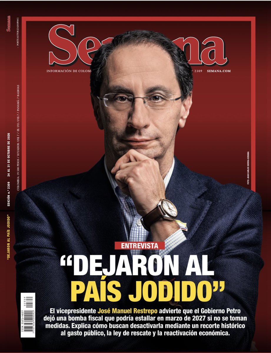 laaliciasumerce's tweet photo. De los mismos creadores de “año de aprendizaje”, llega “Dejaron al país jodido”

Que no se note que @RevistaSemana es una letrina servilista. https://t.co/26flZAzG1u
