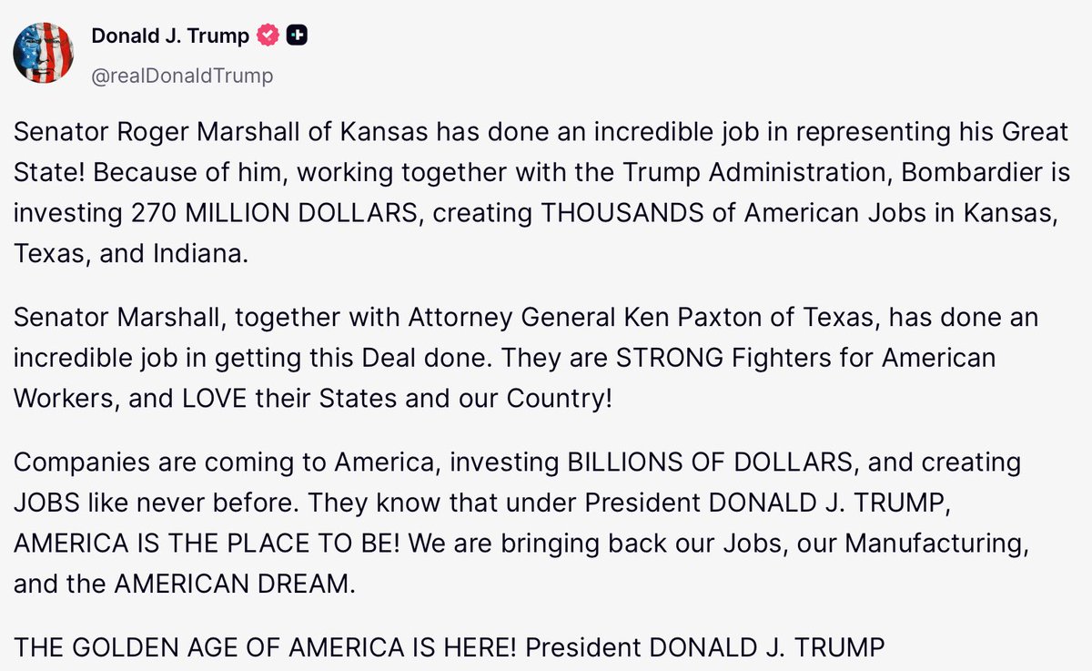 KenPaxtonTX's tweet photo. I am always thankful for President Trump’s support and guidance, and for his leadership in bringing good-paying jobs back to America. 

Under President Trump, companies are investing in America again, and I’ll keep fighting to make sure Texas workers come first. https://t.co/2pr66hXGI0