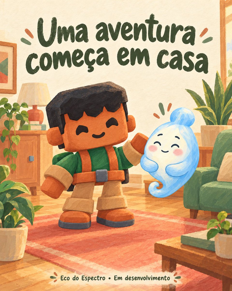 helbert_moura's tweet photo. Eco do Espectro começa em casa: rotina, família, pets e a companhia do Eco azul. Jogo em desenvolvimento. Acompanhe a DevManiacs. Arte promocional ilustrativa. https://t.co/OzaULcIlqV