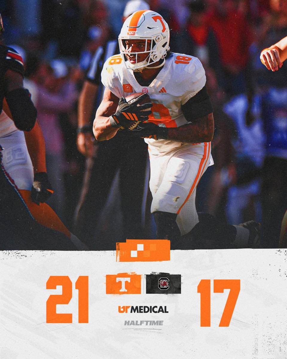Vol_Football's tweet photo. got the momentum at the break. https://t.co/HOj3q8NnJj