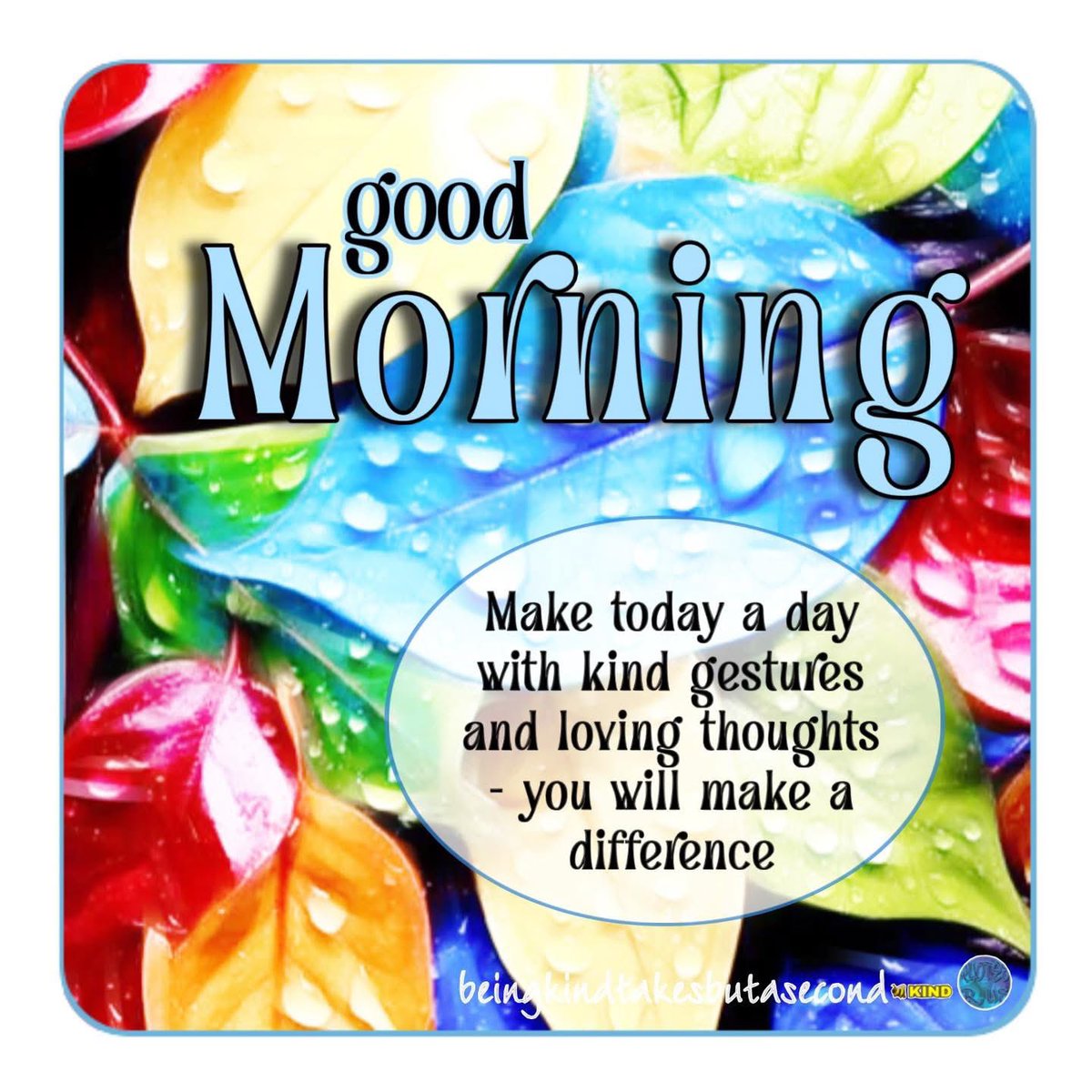 QuotesrusF's tweet photo. 😘❣️  GOOD   M☀️RNING   Make today a day with kind gestures and loving thoughts - you will make a difference  🙋🏻‍♀️   🐝   KIND
#goodmorning #morning #beekind #beingkindtakesbutasecond #life #makeadifference https://t.co/NKy5fvYYMc