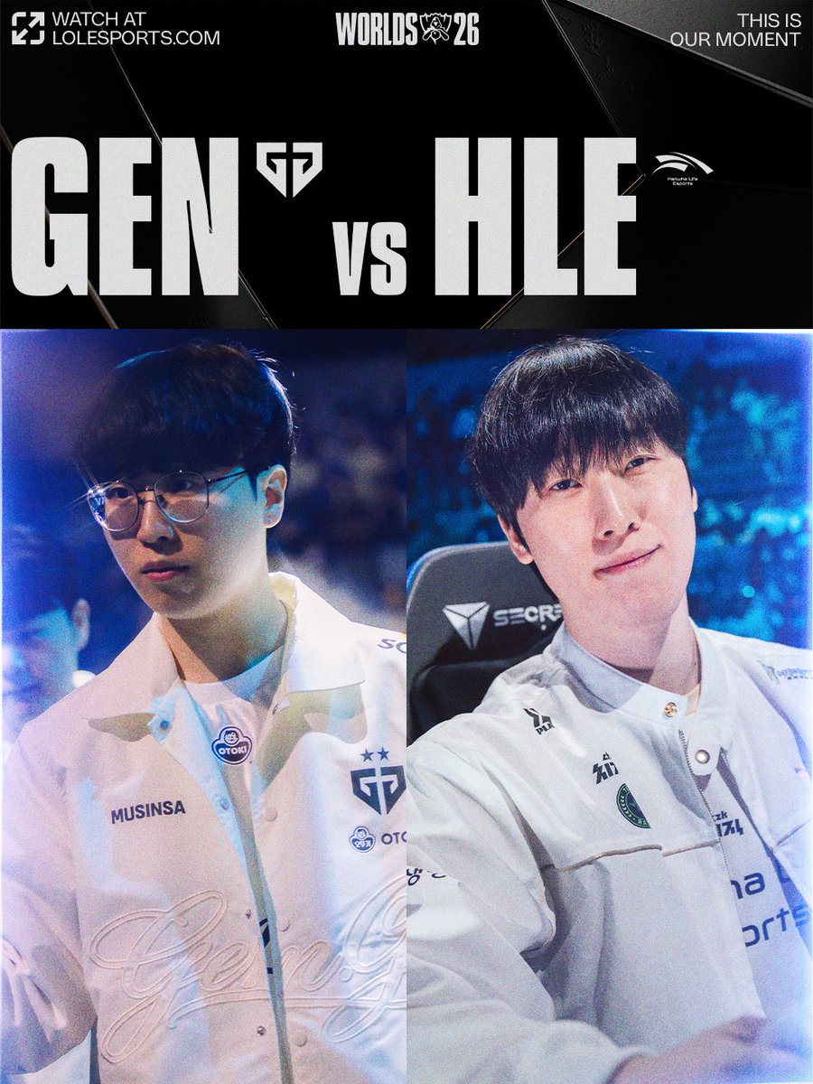 lolesports's tweet photo. LCK FINALS REMATCH:

GEN versus HLE starts NOW! https://t.co/aSV0GUUpUy