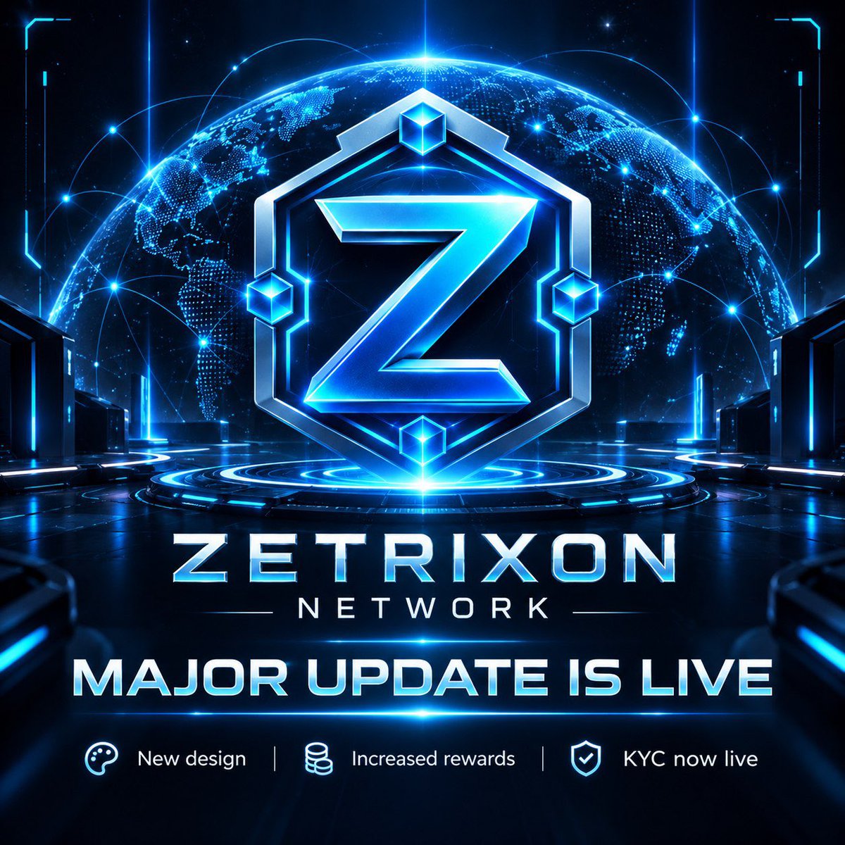zetrixonnetwork's tweet photo. ZETRIXON NETWORK | MAJOR UPDATE IS LIVE!
Zetrixon Network enters a new era with a completely redesigned app, increased rewards, and enhanced security features!
What's New in This Update?
- Completely redesigned, modern app interface
- Increased mining and task rewards
- New rewarded tasks and social media activities
- Updated surveys and reward system
- KYC is now live! Identity verification applications are officially open.
- Liveness verification and optional fingerprint security
- Wallet address submission for airdrops and future token distributions
- Support for 51 languages
- Faster performance and improved app optimization
The new era is officially live!
Update your app, submit your KYC application, add your wallet address, and explore new earning opportunities.
Stay active. Don't miss out on new opportunities!
#ZetrixonNetwork #Base #DataFi #Web3