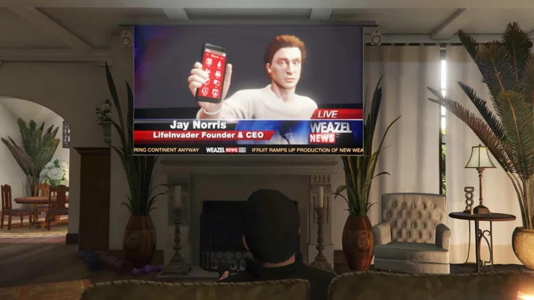 WolfyRecoleta's tweet photo. The character Jay Norris is a parody of Mark Zuckerberg and the founder of “Lifeinvader,” Rockstar’s version of Facebook.

Both Jay Norris and Lifeinvader are mentioned in the leaked GTA 6 dialogue.

https://t.co/gkcfQzJYMF https://t.co/ro0hJWbxyU