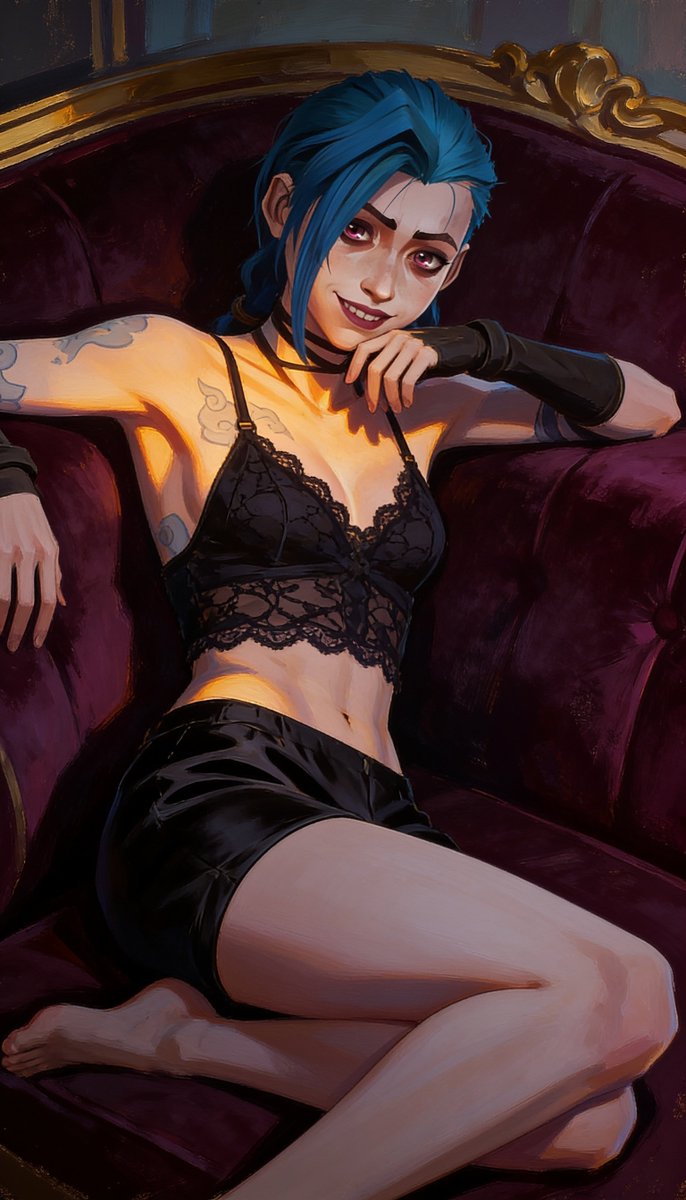 NeogarAI's tweet photo. #jinx #sexy #cute #arcane #lingerie https://t.co/CPI6dWwMIk