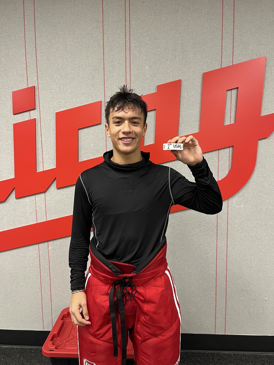 ChicagoSteel's tweet photo. Congratulations to defenseman Leland Dulac on scoring his first USHL goal Friday night! 👏 

#ChicagoHockey #USHL https://t.co/amUzgQRRSh