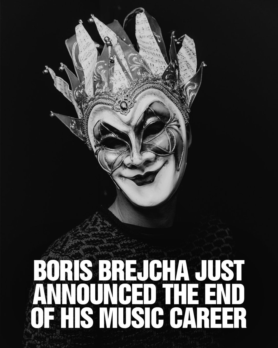 groovebassment's tweet photo. The end of an era 🃏
After years of reflection, Boris Brejcha announced his plans to retire in 2028. In an emotional post, he went on to thank fans for the continued support and promised to play as many shows as possible before his retirement at the end of 2028 https://t.co/n0uCXQS5gc