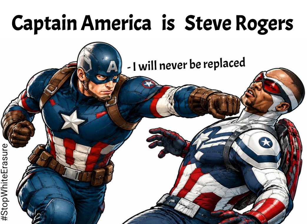 denzel27565's tweet photo. Captain America  is  Steve Rogers
#StopWhiteErasure https://t.co/435jNruWeD
