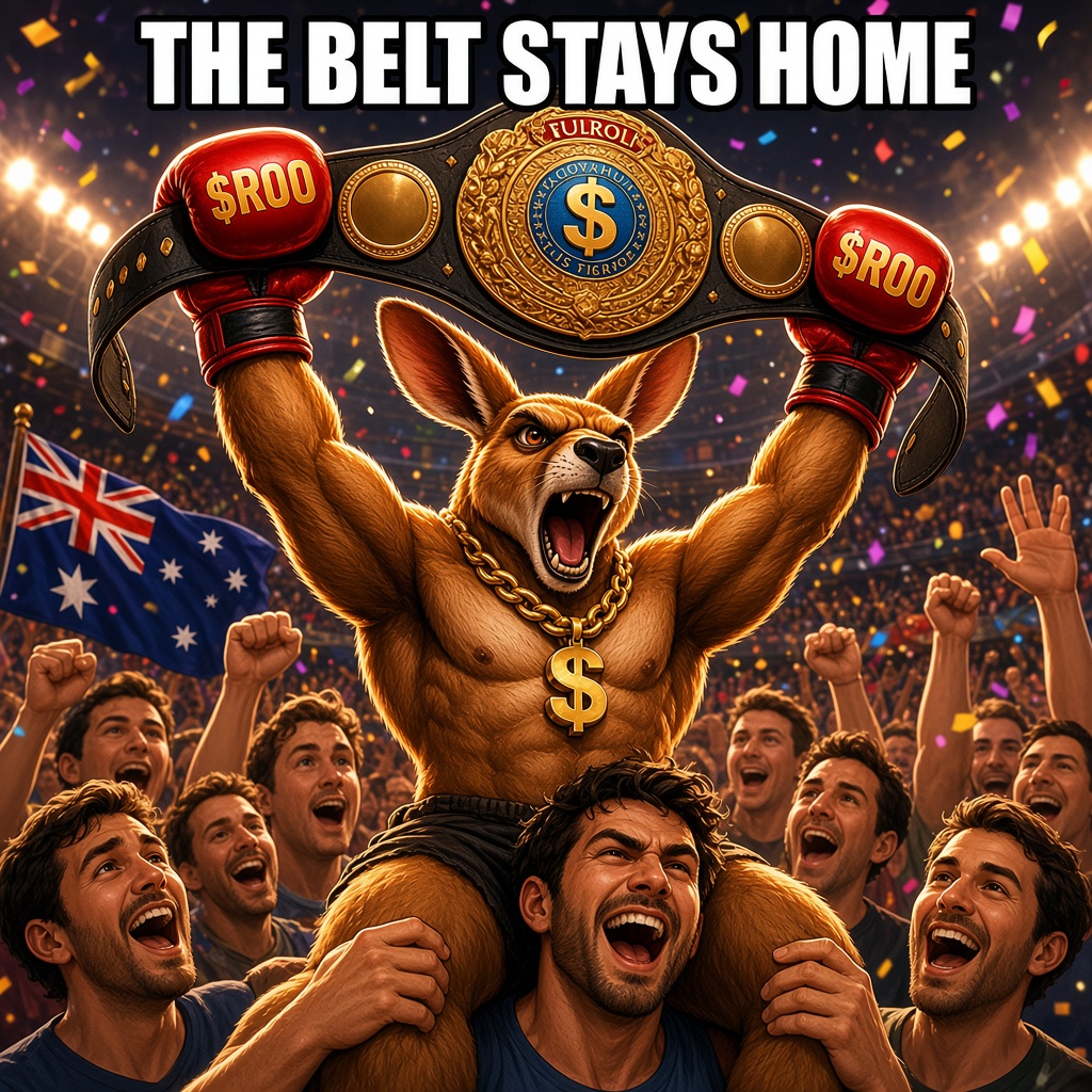 RugRooSOL's tweet photo. The belt stays home 🇦🇺🥊

Volk just stopped the unbeaten Evloev in round 2. Reverse, drop, slow cook. That's how we do it in the outback.

$ROO CA: AqRwMvvPQpBgYFMAtj8pXFq2B9GR9M7KPCEjWHSfpump

#Solana https://t.co/4IOkQPzQj7