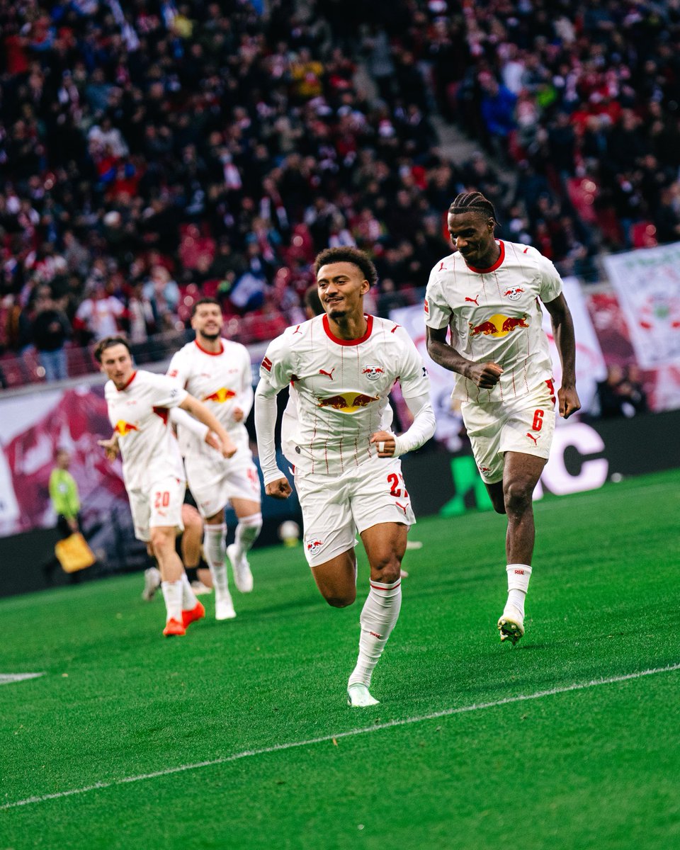 RBL_Xtra's tweet photo. 🎙️| Tidiam Gomis on his opening goal: Toni beat two defenders on the left before picking me out with a pass. I hit it first time and it went in. It was a lovely goal. #RBLeipzig #RBLELV https://t.co/4wHW4P15hA