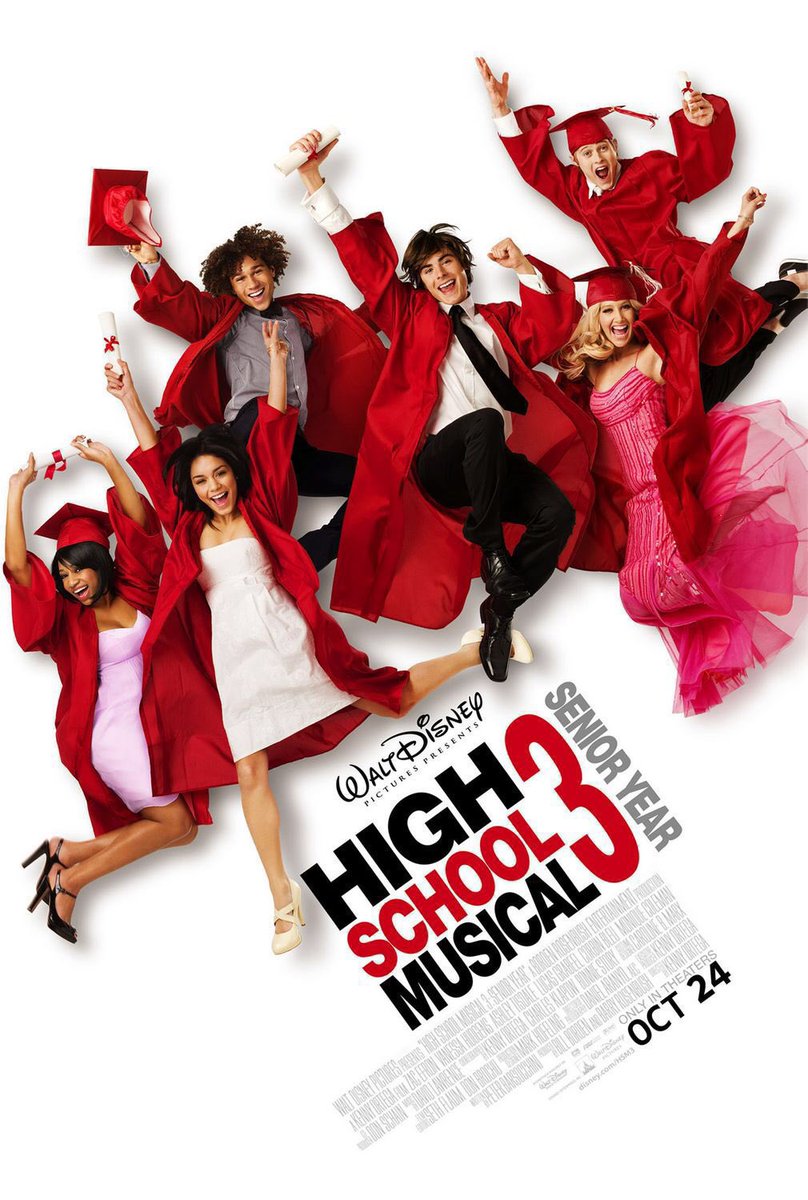 FilmNewsNos's tweet photo. 🎬MOVIE HISTORY: 18 years ago today, October 24, 2008, the movie ‘High School Musical 3: Senior Year’ opened in theaters!
#ZacEfron #VanessaHudgens #LucasGrabeel #AshleyTisdale #CorbinBleu #MoniqueColeman #OlesyaRulin #ChrisWarrenJr @KayCeeStroh @Disney #HighSchoolMusical https://t.co/27Uxk7ZDUS