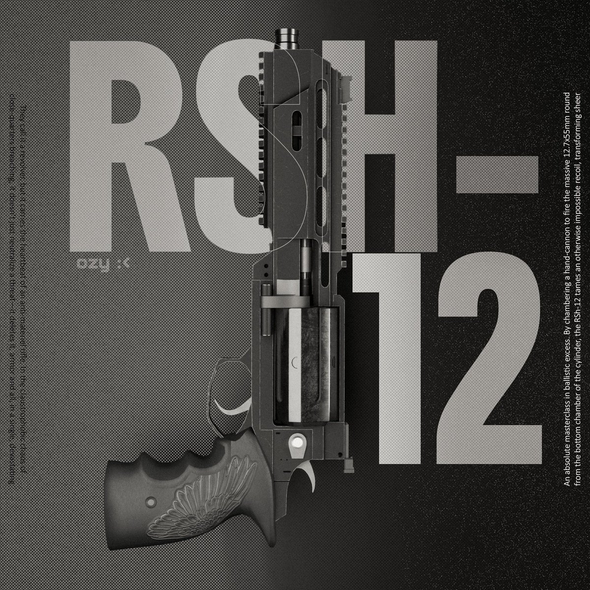 Ashenaiii's tweet photo. RSH-12 revolver/hand cannon 

#Roblox #robloxdev #3dart #AdobeSubstancePainter https://t.co/4ckK05vVF2