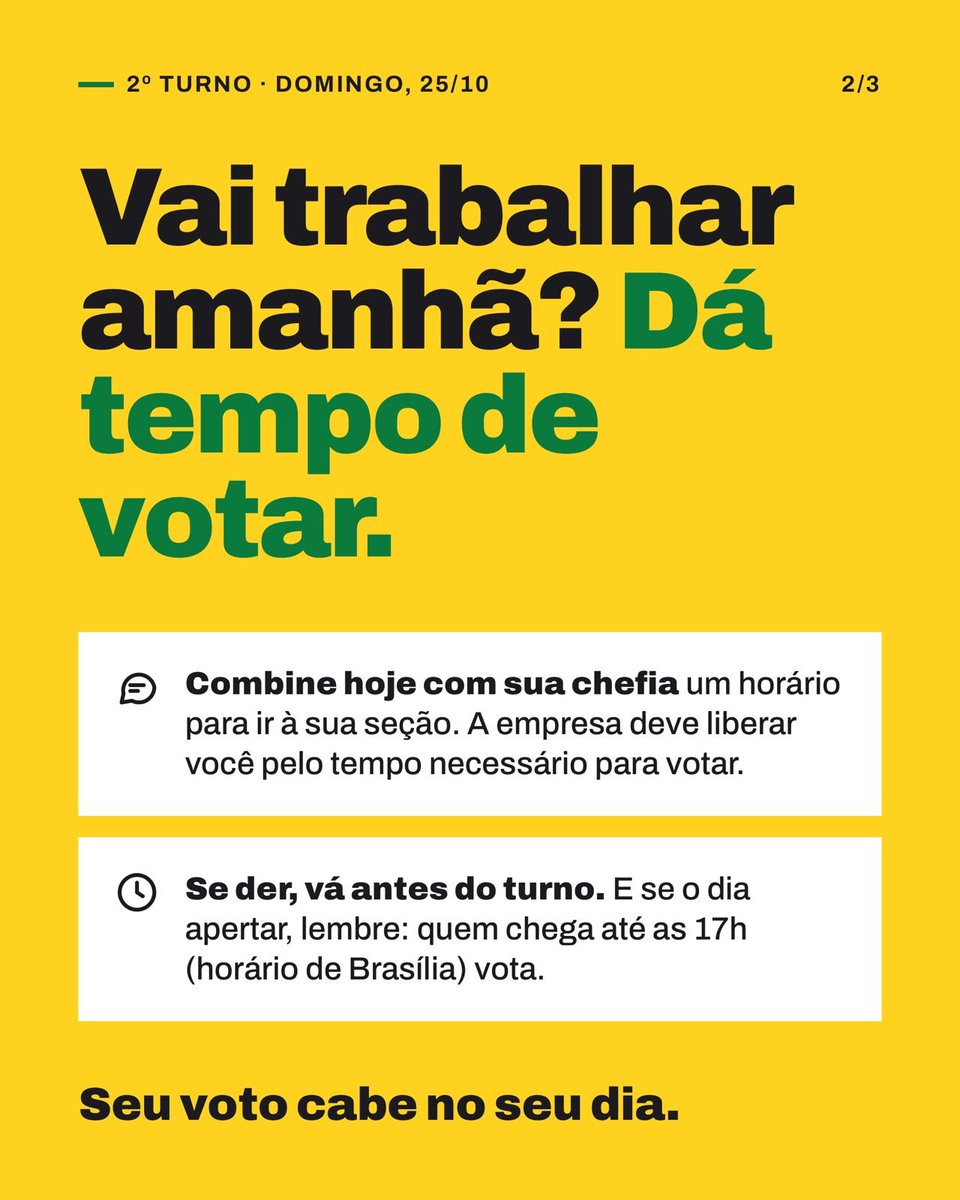 Izalourenca's tweet photo. Nunca desista do seu voto!

Viva a democracia! https://t.co/YvOgYzzDuD
