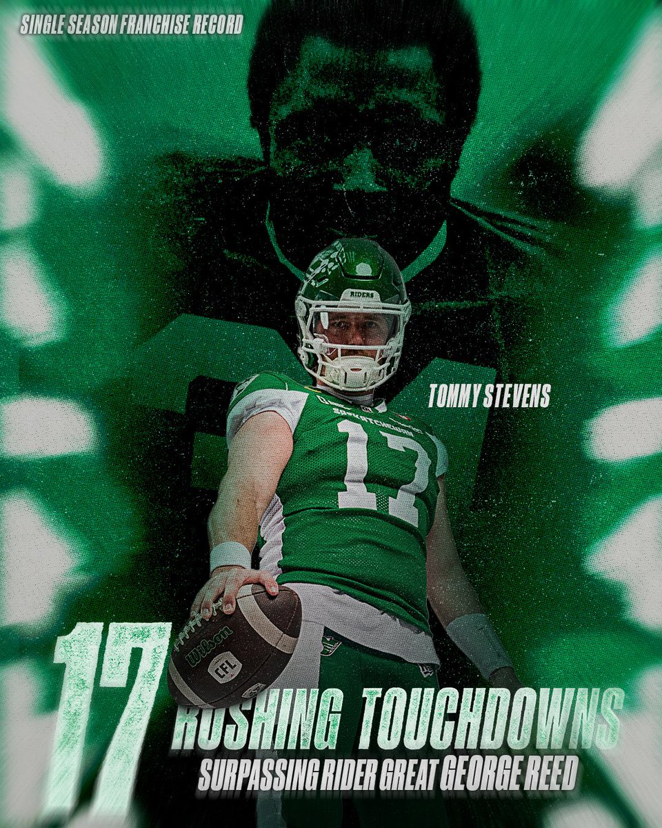 sskroughriders's tweet photo. In the record books 💚 https://t.co/0gx0CR2Ytq