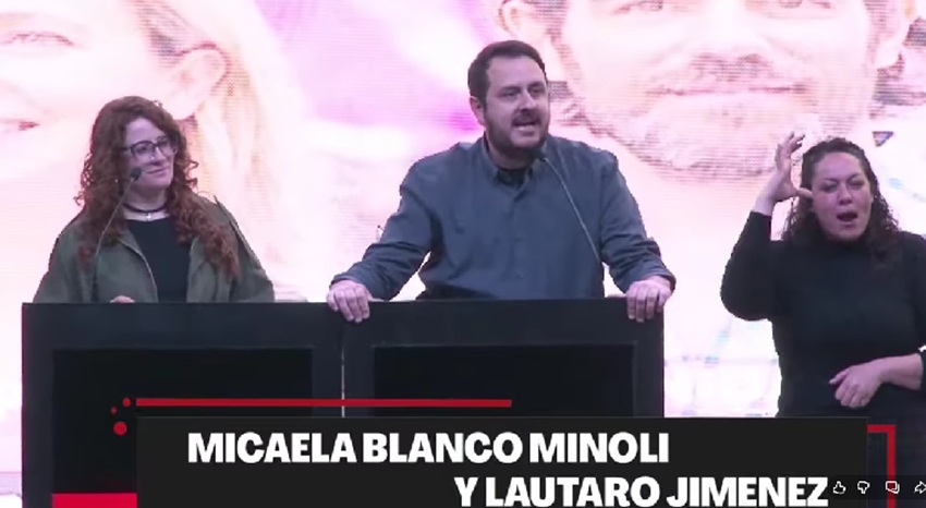 izquierdadiario's tweet photo. Acto junto a Myriam Bregman. Micaela Blanco Minoli y Lautaro Jiménez: "Mendoza no será una zona de sacrificio".  Los referentes de la izquierda provincial realizaron duras críticas a Milei y Cornejo, "Mendoza es una provincia rica y diversa, pero el capital financiero sólo considera rentable su saqueo". Reivindicaron las luchas históricas y presentes en la provincia y llamaron a construir un partido de la nueva clase trabajadora y una juventud por la revolución socialista. El acto junto a Myriam Bregman y Nicolás del Caño continúa el gran movimiento iniciado el 1 de Mayo en Ferro con actos en todo el país y el impulso de más de 200 comités.
 https://t.co/Tzka7H7ohz