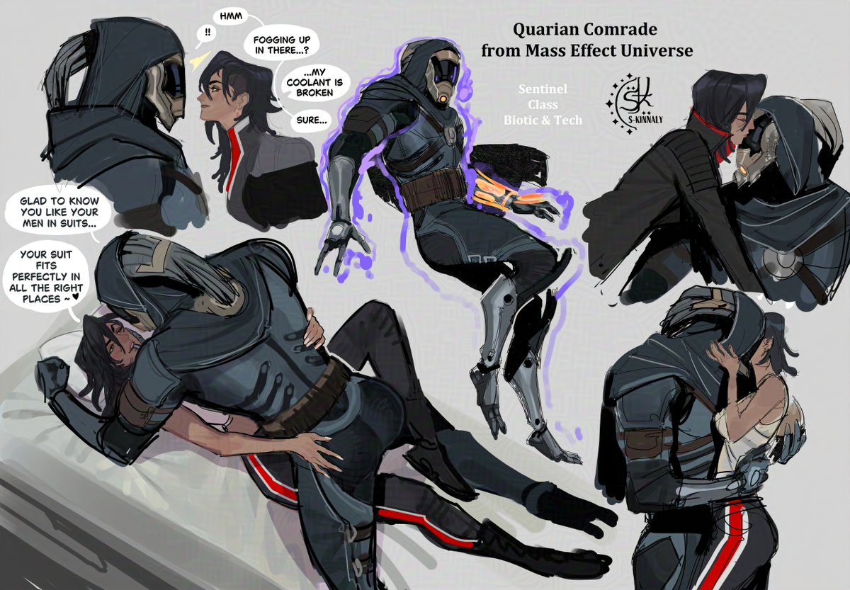 s_kinnaly's tweet photo. More sketches of our mysterious sexy unnamed Quarian from #MassEffectuniverse Need to feed the neeeed!! Also thought what I would create for my femME5 #SaveMassEffect #MassEffectIsAlive #MassEffect 

Keep blasting the petition!! ✍️ 
https://t.co/26XdIUdO10 https://t.co/rhBzfoxnb8