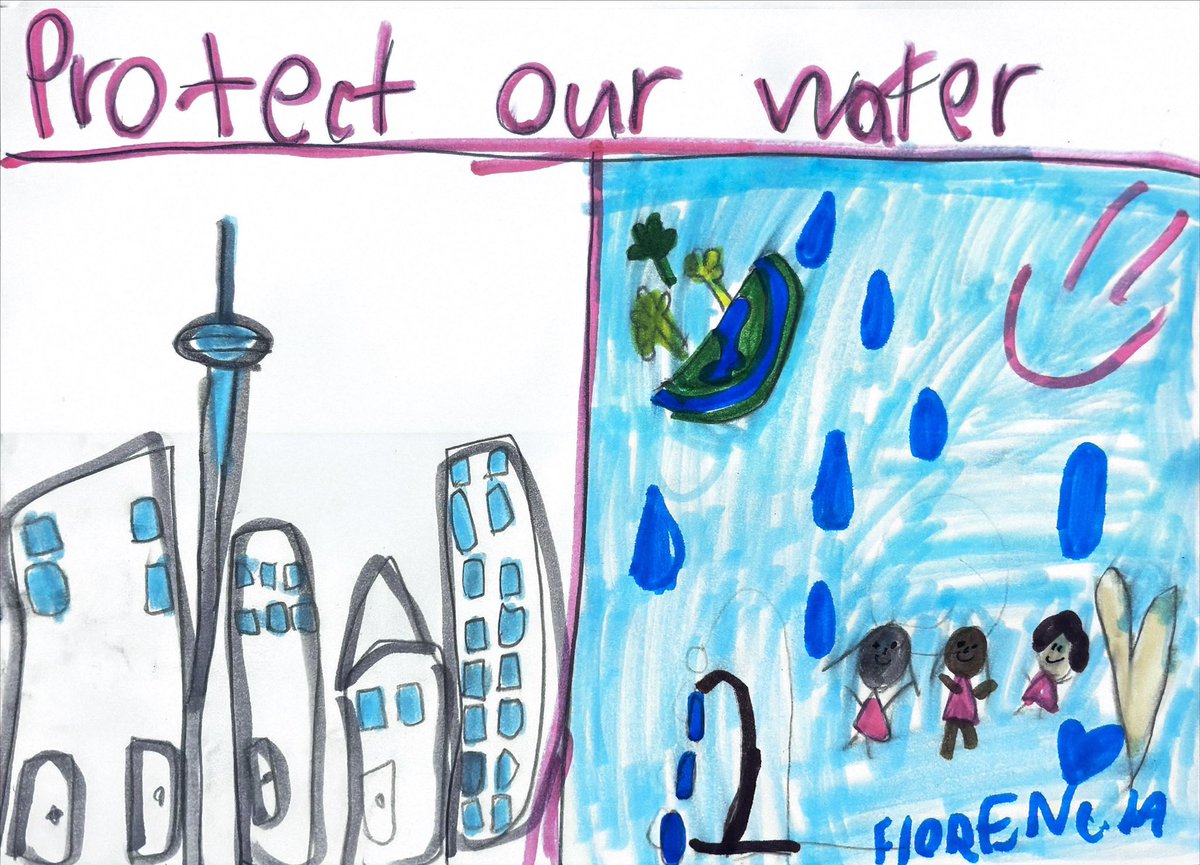 oliviachow's tweet photo. Protecting our water is about more than now, or the next 10 years. It’s about protecting it for generations to come.

Some of our youngest Torontonians have shared their drawings with me.

My commitment to them: I’ll keep our water in public hands. https://t.co/LtizuEvwLh