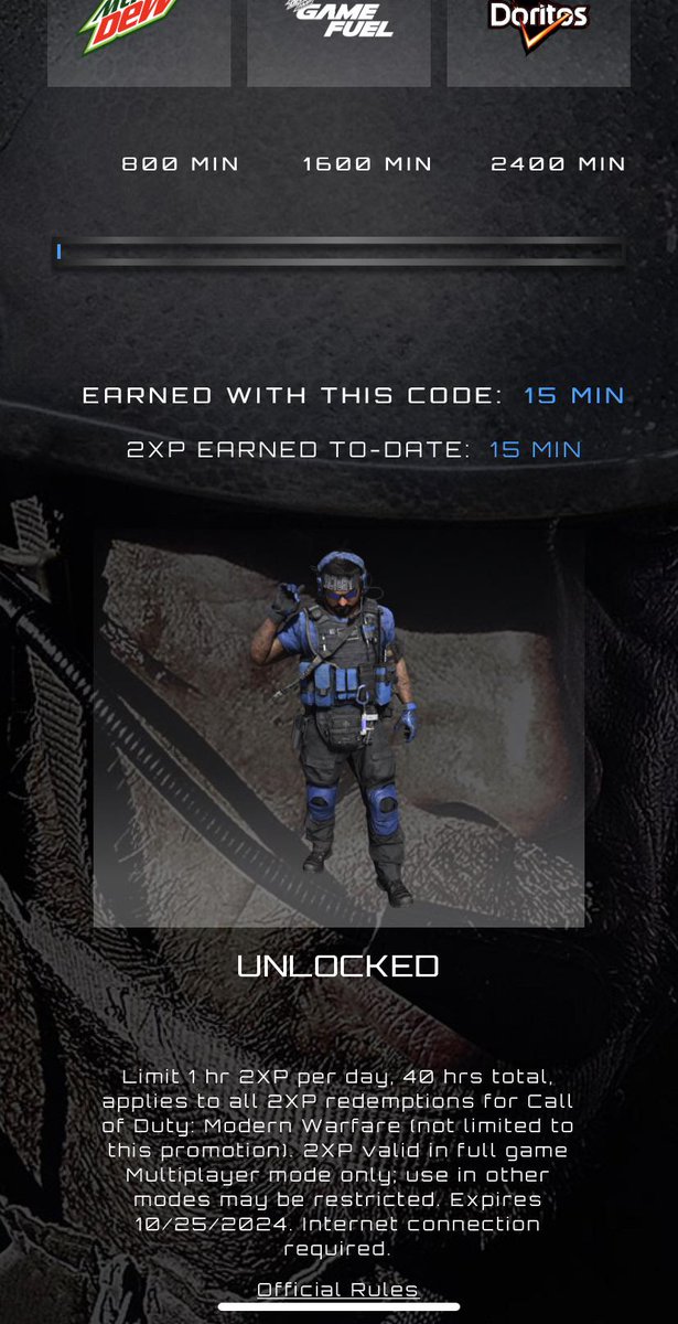 SpecimenXAlien's tweet photo. There used to be much better promotional rewards for Call of Duty ๐
@MountainDew @littlecaesars @MonsterGaming
#Promotial #stuff #rewards #Rewards #PCGamer https://t.co/fzpnovwvPT