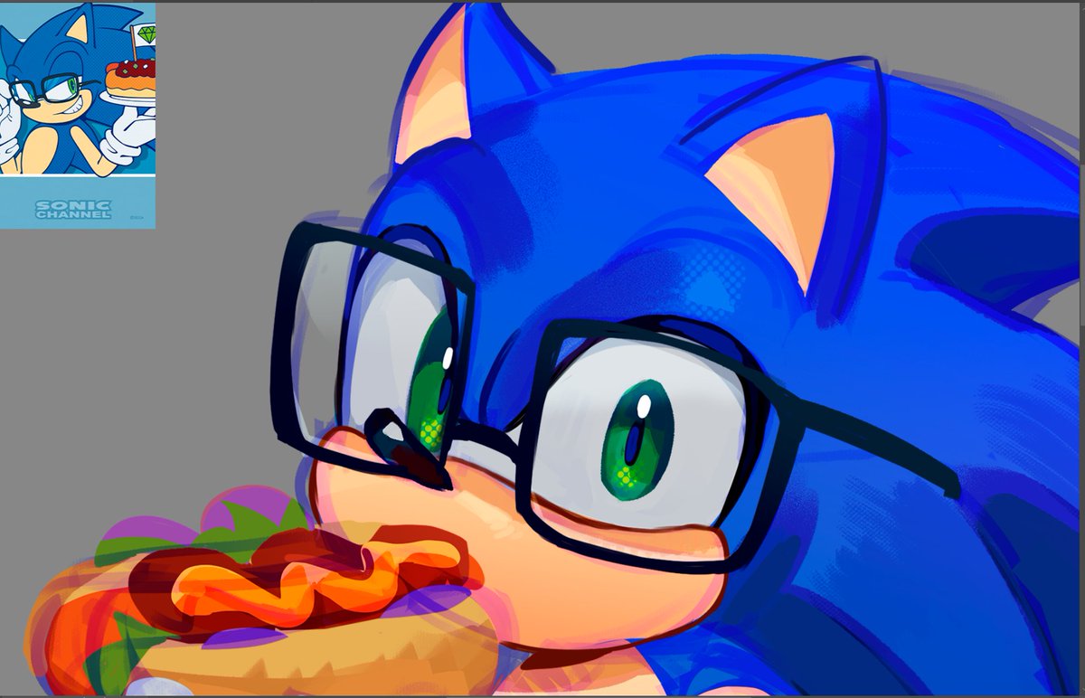 miuchat_cat's tweet photo. nom nom🌭
#SonicTheHedgehog #sonicart #sonicfanart https://t.co/JevSZV8uyA