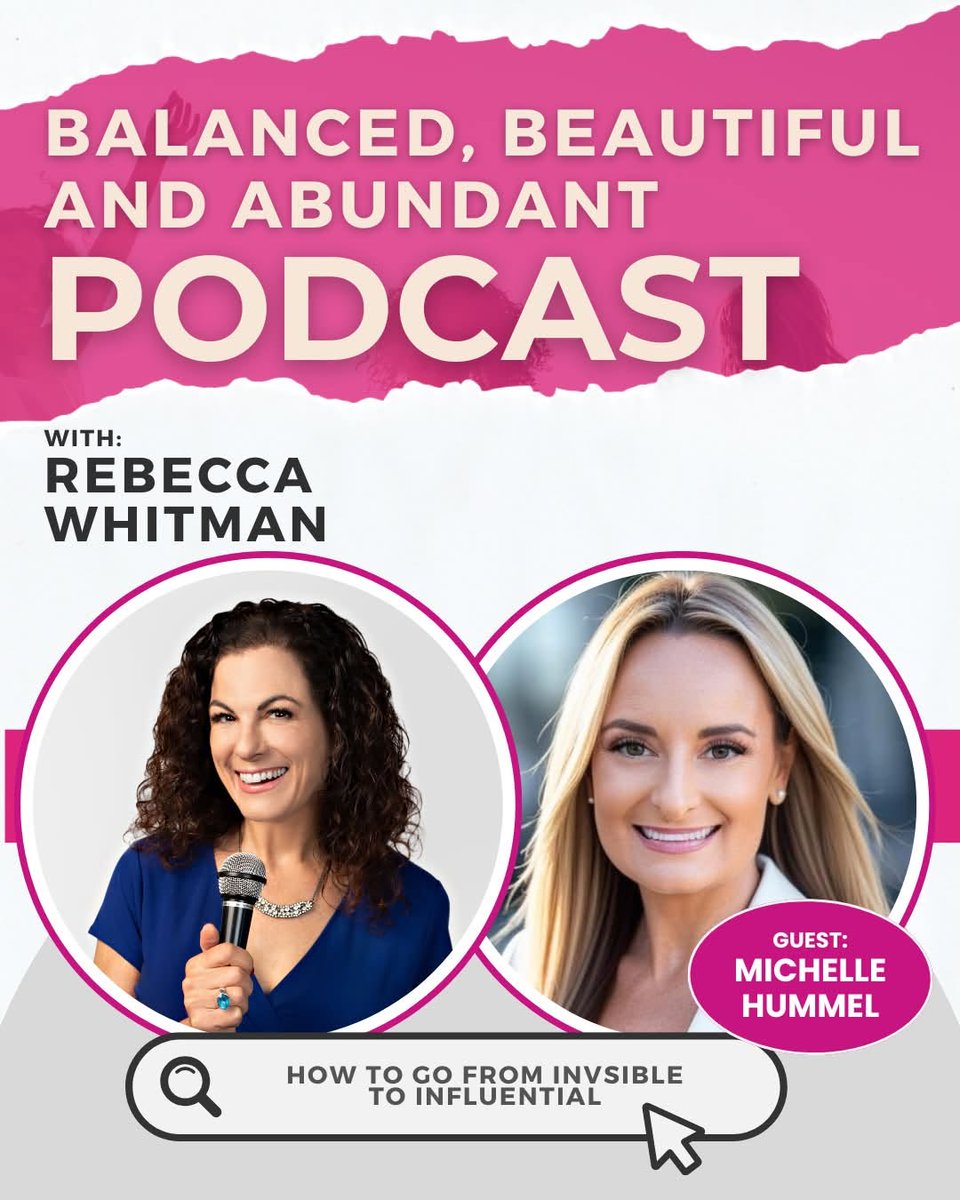 webstrategyplus's tweet photo. I’m so excited to share my recent conversation on The Balanced, Beautiful &amp; Abundant Show with the incredible Rebecca Whitman! 🎙️ 

🎧 Listen here:
Spotify: https://t.co/KBbBUKXjG8 
ApplePodcasts: https://t.co/ecPPvgzX7U 
YouTube: https://t.co/7zQR20zLbj https://t.co/XjfakqCbBV