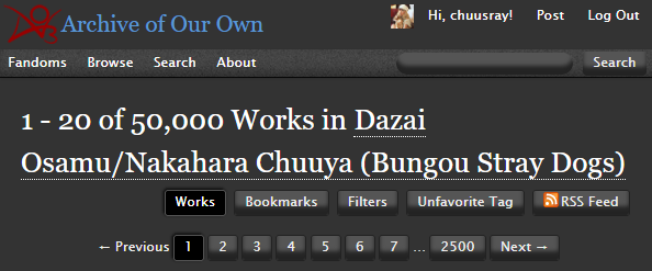 chuusray's tweet photo. happy 50k soukoku fics on ao3 to those who celebrate ❤️‍🩹 https://t.co/qt8qQjxfyX