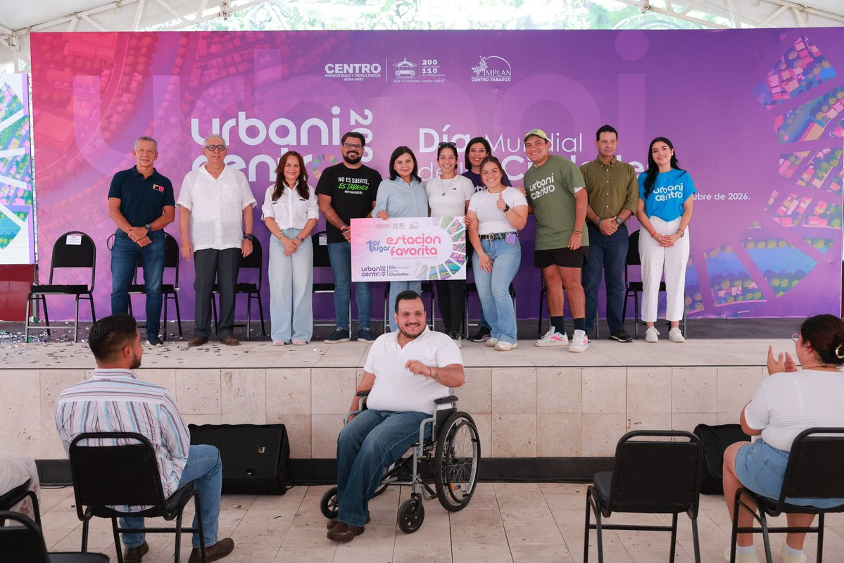 YolandaOsunaH's tweet photo. Clausuramos la quinta edición de URBANICENTRO 2026 con una jornada exitosa y la convicción de que las ciudades se construyen mirándolas de cerca. 

Nos enorgullece que este ejercicio forme parte oficialmente del Circuito Urbano México, Cuba y Centroamérica de ONU-Hábitat, un reconocimiento que vincula a Centro con una agenda regional por la movilidad sustentable, el cuidado del ambiente y el derecho pleno a la ciudad.

Gracias a los 75 equipos que participaron con tanto entusiasmo. Seguimos construyendo un municipio transformador, en alianza con la sociedad civil, la academia, el sector empresarial y los gobiernos estatal y federal.

#URBANICENTRO2026