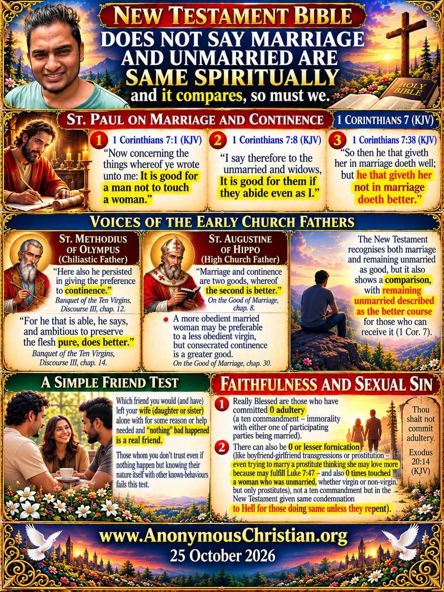JonR50647526's tweet photo. Source Post:

https://t.co/Mz2tKbSlzs
 
@followers

#AnonymousChristian.
#Opinion #Views by #CoachJonathanRamachandran .
#Catholic #Reformed #Protestant #Orthodox #Lutheran #Methodist #Anglican #Pentecostal #Charismatic #Denominations . https://t.co/ynkEuYp7Fs