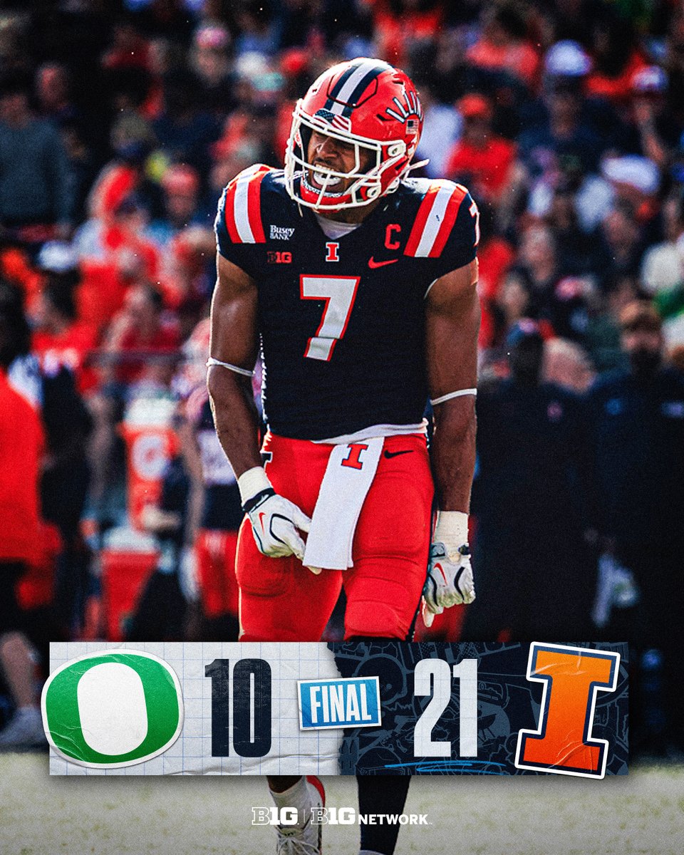 B1Gfootball's tweet photo. A big-time win for @IlliniFootball 💪 https://t.co/XTou8sVfgA