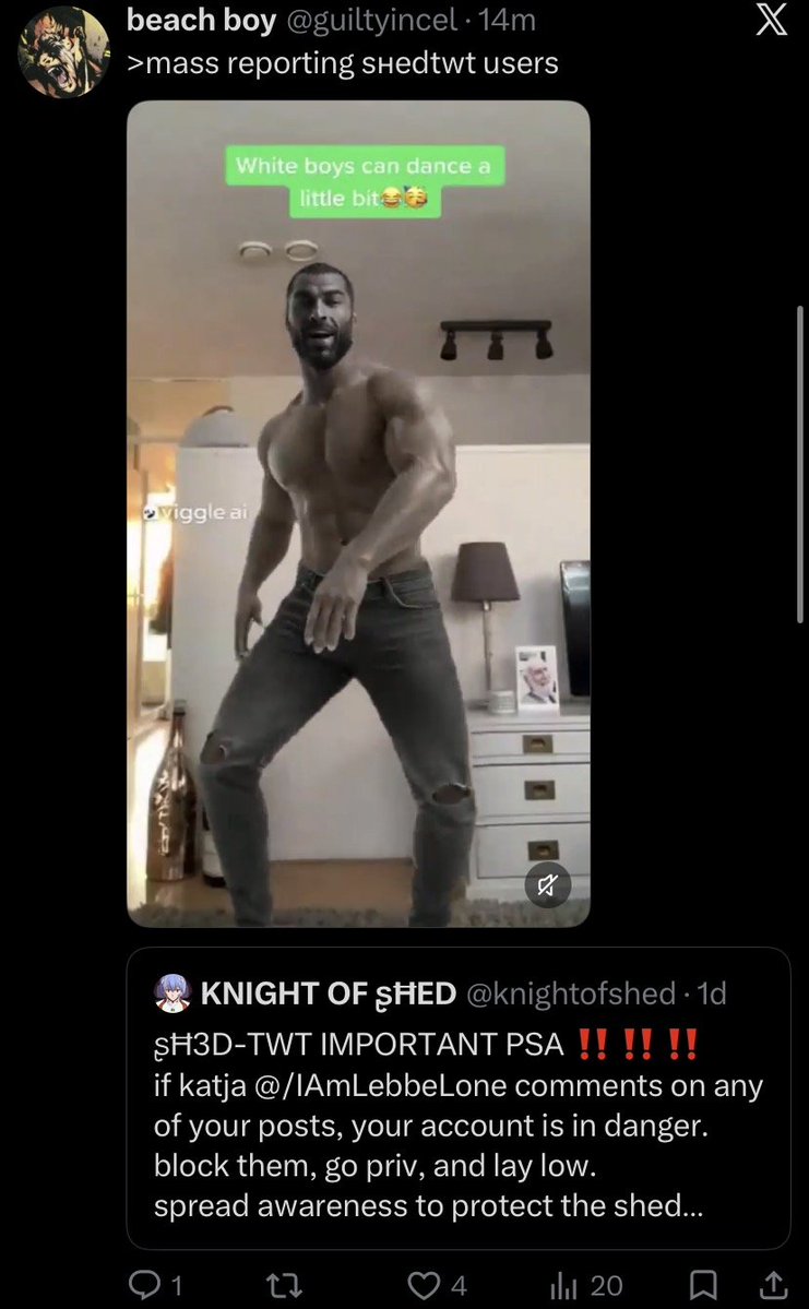 knightofshed's tweet photo. ŞĦ3D-twters cannot die bro bc why is normaltwt braindead 🤣 
aka a thread of the best of the worst of normaltwt

1. username checks out https://t.co/DduLE05TSr