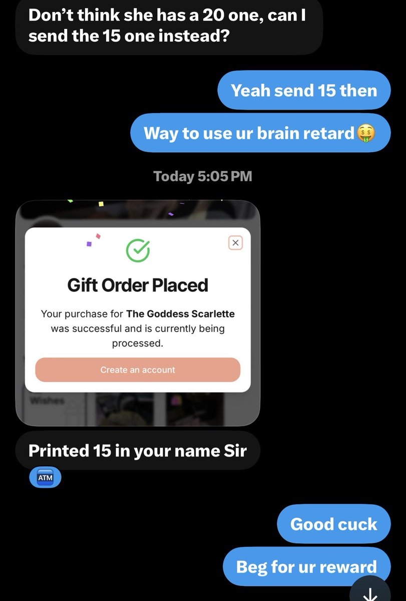 flushedbeta's tweet photo. idiots send to @spoilscarlette and I still get every single reward 🤣 Had to blur the good parts. You cucks couldn’t handle it anyway 🤡 https://t.co/DeAcxTusTq