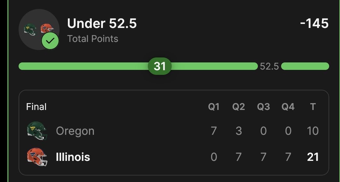 NickNovinsky's tweet photo. Got greedy with the late Oregon ML wager, but I knew what was coming and capitalized. https://t.co/6Xtp9W2DLp