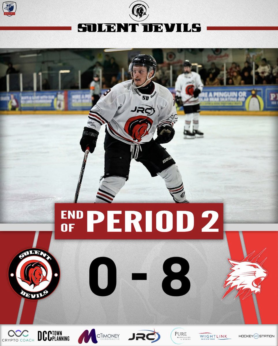 SolentDevil's tweet photo. 🚨 END OF THE SECOND PERIOD 🚨

After 40 Minutes of play, the visitors extend their lead by 3

Third period up next after chuck-a-puck 🔜 

#togetherstronger https://t.co/2p6dhRTqZU