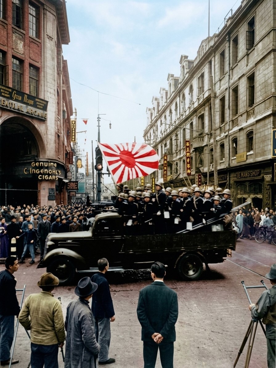 ParsKuru's tweet photo. Dört adadan oluşan Japonya gelmiş, Çin'in üçte birini işgal etmiş. Savaşın sonuna kadar da işgale devam etmiş. Japonları Şanghay'da denize dökememişsin. Amerikalılarla Sovyetler götünüzü kurtarmış, sonra da büyük Türk Milletine laf söylemeye cesaret ediyorlar. Bi siktirin gidin https://t.co/4szTxtMPRf