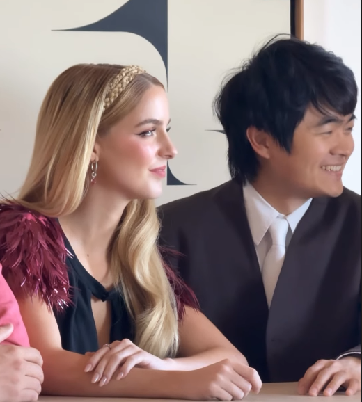 MCGupdates's tweet photo. 📸| Mckenna Grace with costars Ben Wang, Whitney Peak and Joseph Zada on the 'Sunrise on the Reaping' press tour, from makeup artists @/tuddynana Instagram stories! https://t.co/OiY7C6Qnfq