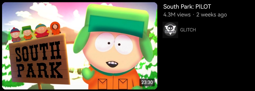 SpotTune2's tweet photo. South park if it was an indie series https://t.co/1bwTFiIygj