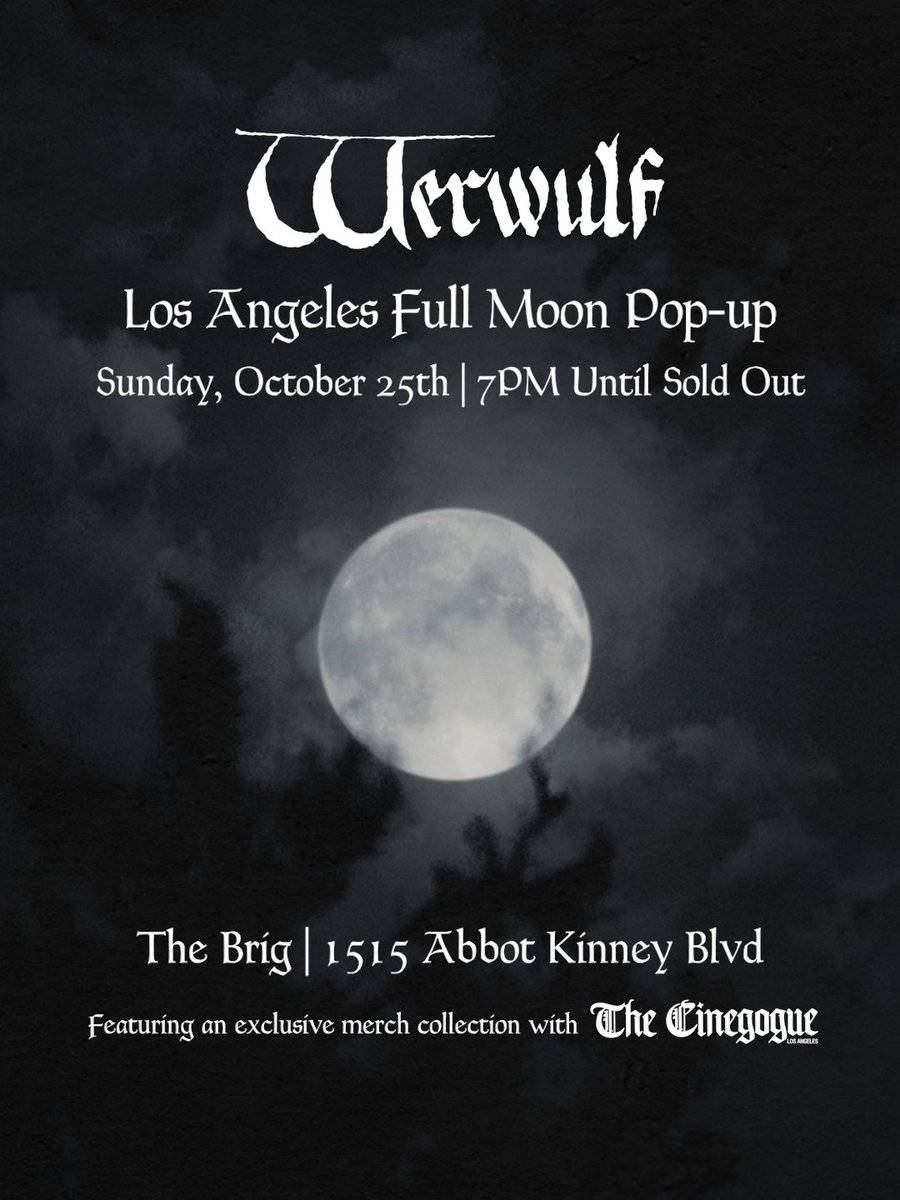werwulfmovie's tweet photo. TOMORROW IN LA 🌕

First 25 attendees in line when doors open will receive a special free gift. https://t.co/eGkXha6sRu
