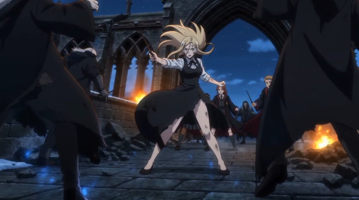 AzratemES's tweet photo. Draconia Malfoy doesn't even need a wand. One kick from those legs and she'd send a Death Eater straight to Azkaban. https://t.co/0iORPLnySA