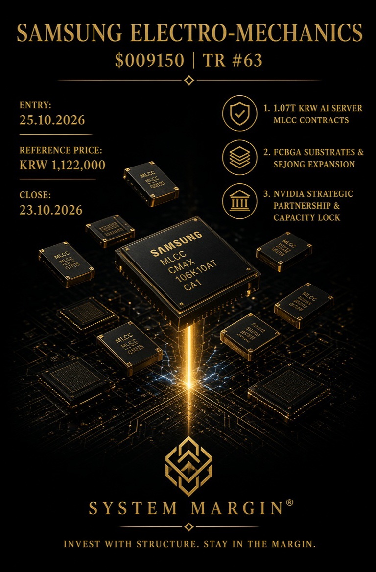 SystemMargin's tweet photo. Samsung Electro-Mechanics ($009150). Everyone hypes Nvidia &amp; HBM, but AI chips are expensive silicon paperweights without the electronic backbone. I’m shifting focus to the gritty supply chain where infrastructure is actually built. FCBGA substrates are the main story. https://t.co/SbDlIAKaMj