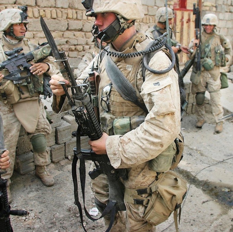 EmpireEnjoyer3's tweet photo. The last Marine Corps “fix bayonets” order was given in Fallujah Iraq, in 2004. https://t.co/FPAsgZxFVa