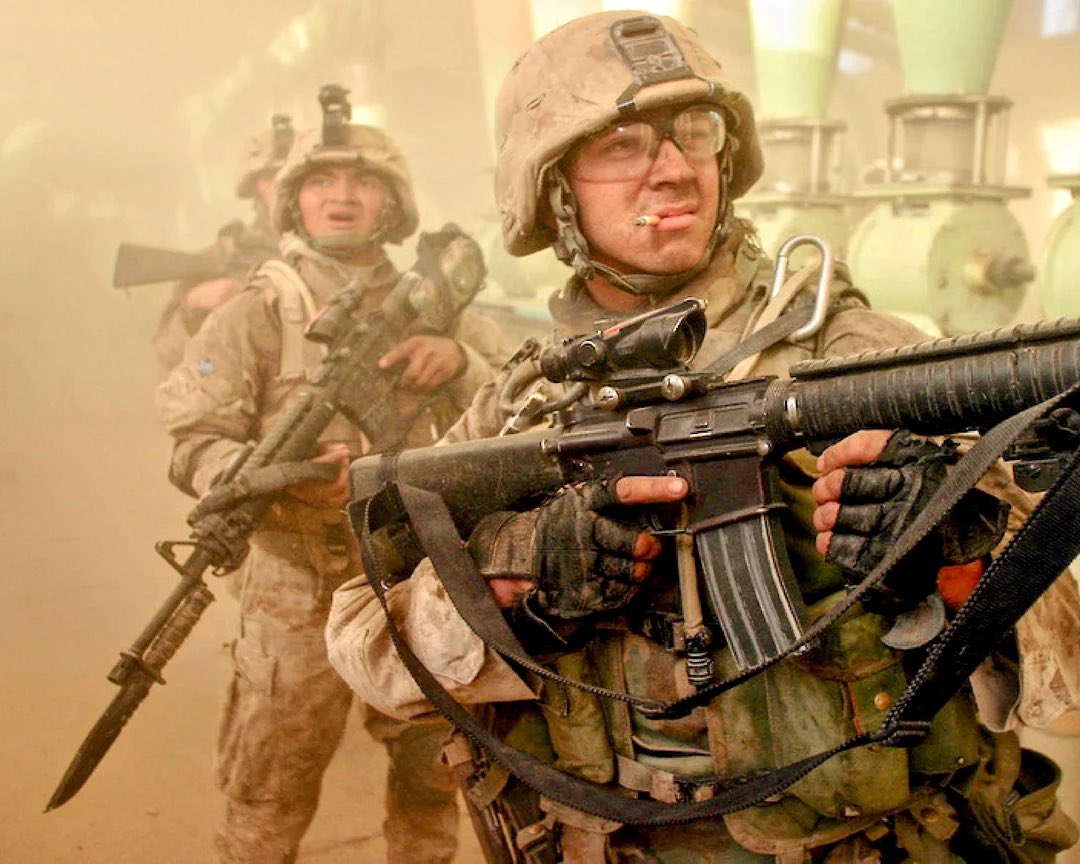 EmpireEnjoyer3's tweet photo. The last Marine Corps “fix bayonets” order was given in Fallujah Iraq, in 2004. https://t.co/FPAsgZxFVa