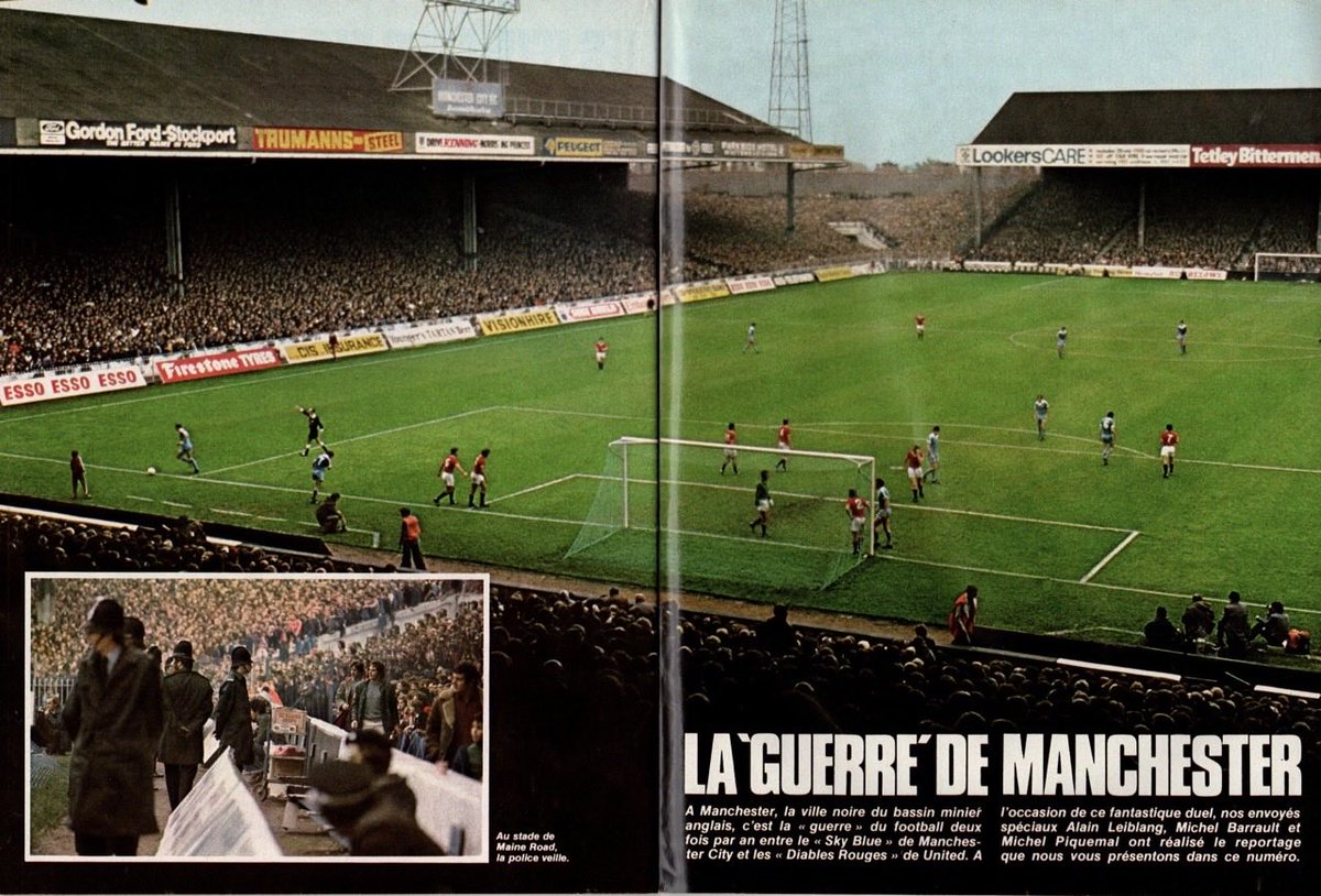 Theleaguemag's tweet photo. Manchester City v Manchester United 1976
‘The War of Manchester’ https://t.co/uLmHCTVKou