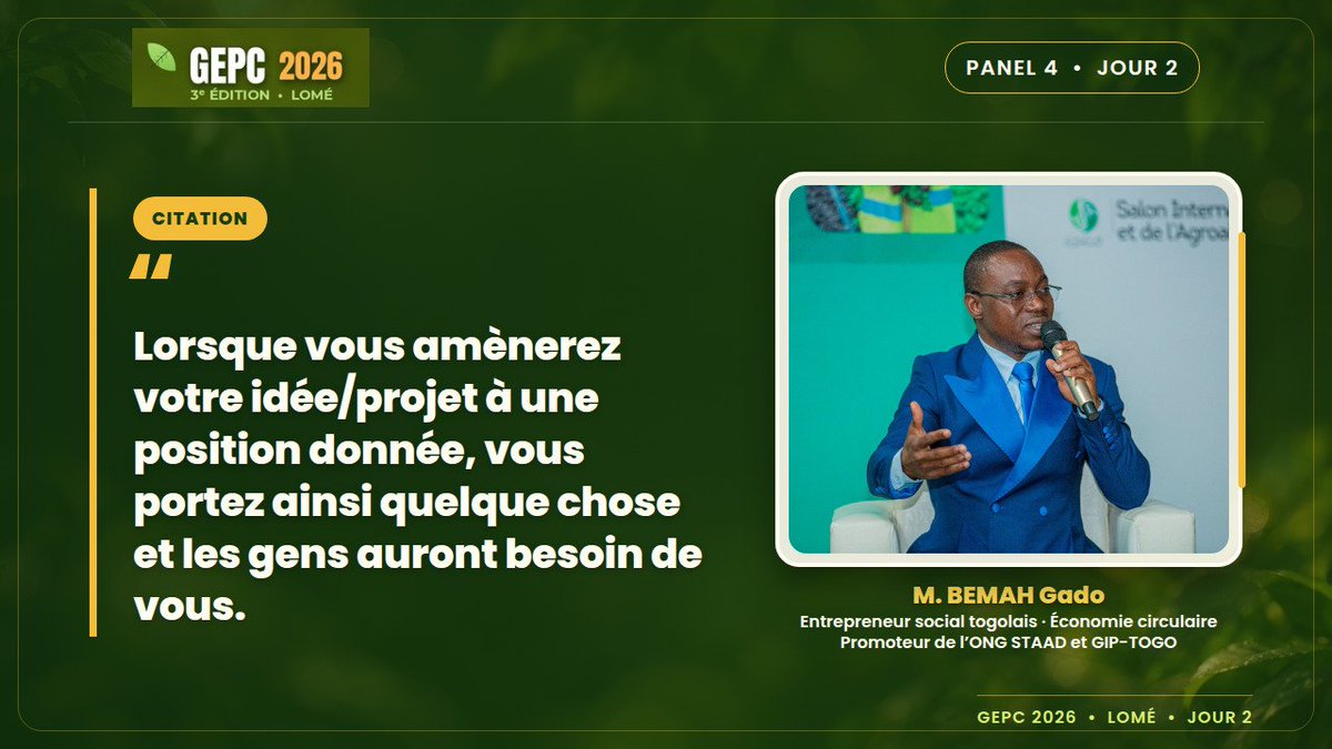 CompassionTg's tweet photo. Retrouvez quelques déclarations fortes de la conférence sur Gestion de l'Environnement et la Protection de Création (GEPC) tenue du 22 au 24 octobre 2026...

#GEPC 
#CompassionTogo https://t.co/nqqNNlGLrW