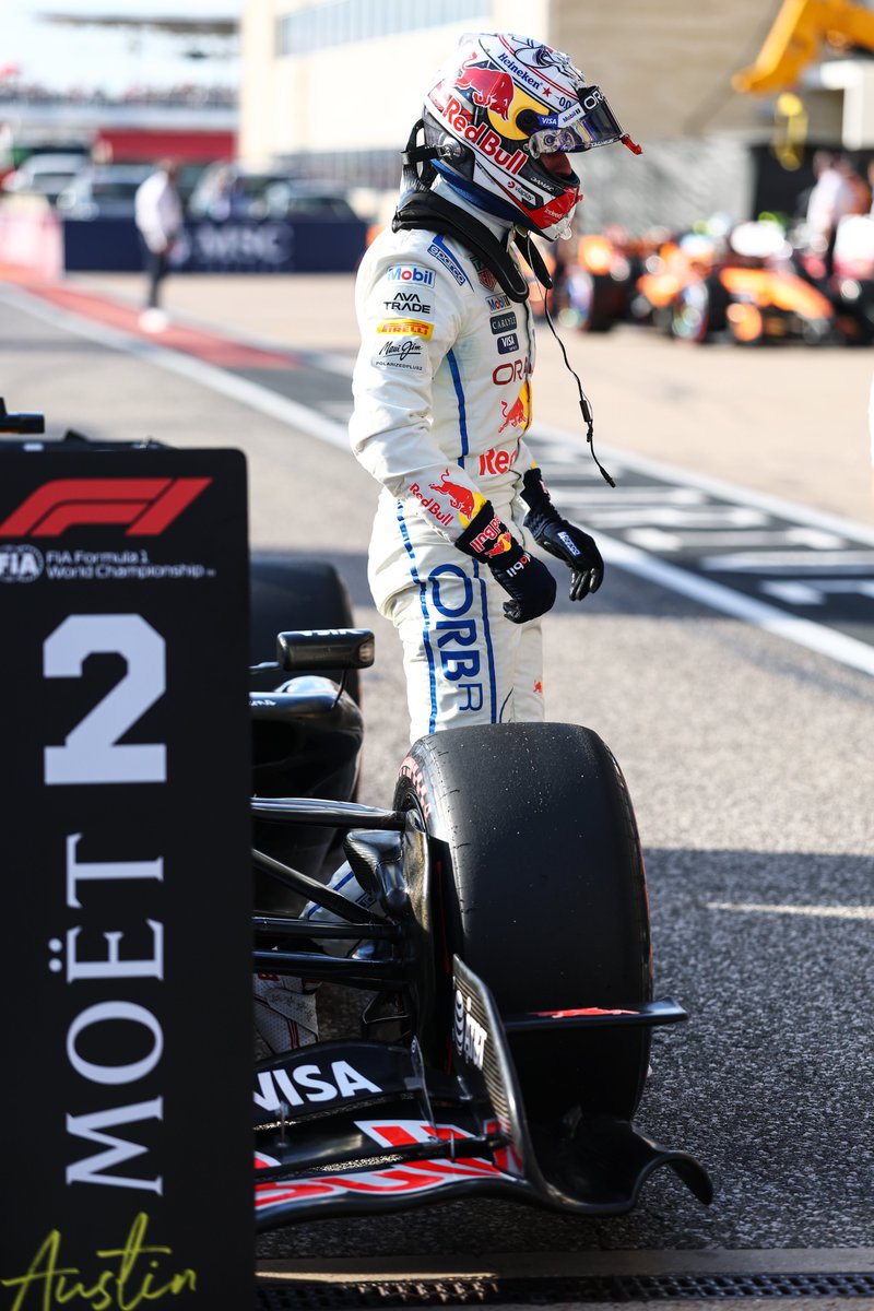 redbullracing's tweet photo. For the third week in a row, Max starts from the front row 👏

#F1 || #USGP 🇺🇸 https://t.co/m6GIPpef4D