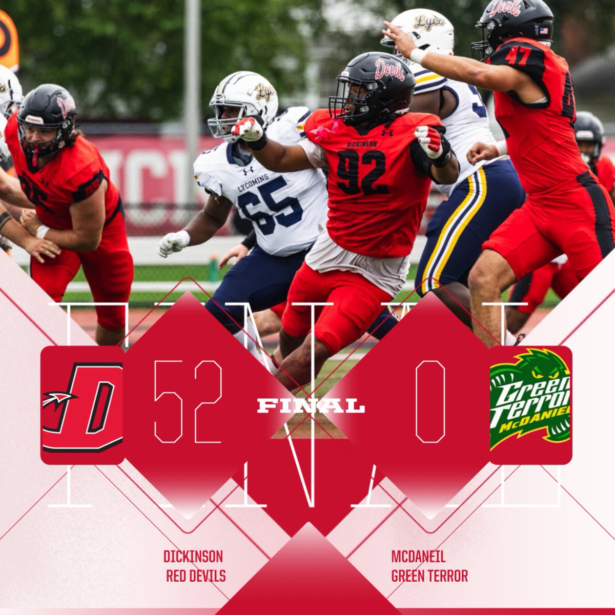 DsonRedDevils's tweet photo. .@DCRedDevilFB Post First Shutout Since 2024 With Rout of Green Terror on Homecoming #WearTheRed #RollDevs https://t.co/kozd214WzU https://t.co/Z7fF4G2iwD